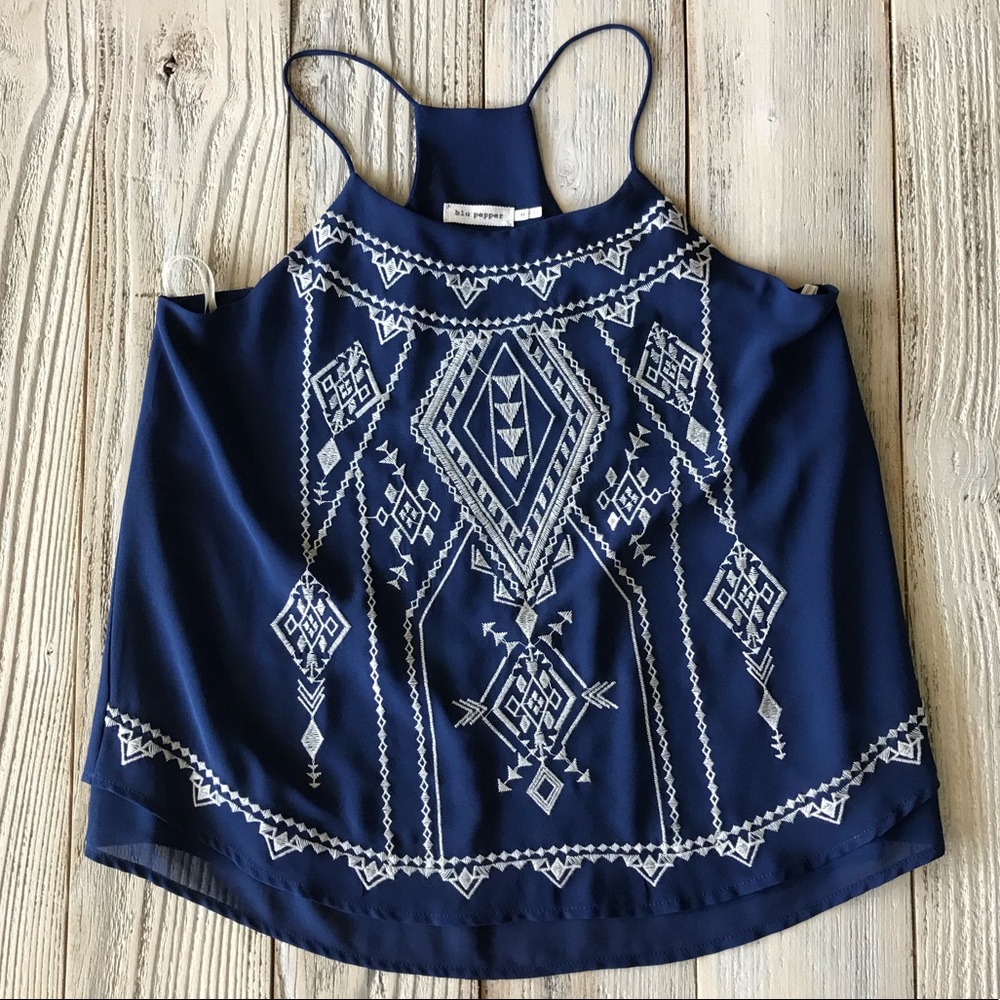 Blue Tank Top blu pepper